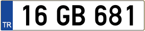Trailer License Plate